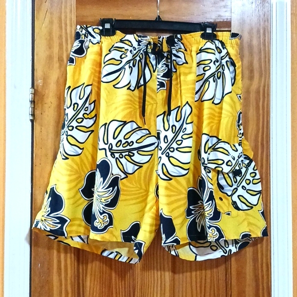Men's Speedo Multicolored Shorts Swim Bathing Trunk Suit XL - Picture 1 of 17